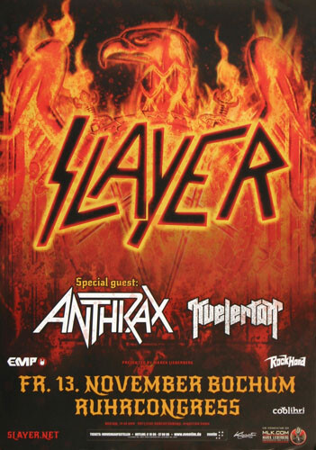 Slayer - Repentless , Bochum 2015 | Konzertplakat | Poster-image