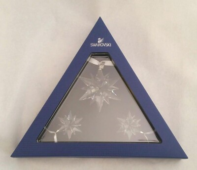 Swarovski 2017 Star 3-piece Christmas Ornament set crystal MIB