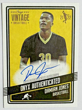Damian Jones 2021-22 Onyx Vintage RC AUTO #VADJ Vanderbilt Golden State Warriors