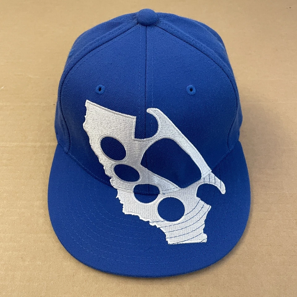 DE COLECCIÓN Rogue Status Flex Fit Gorra Adulto S/M Azul Patín Cali Nudillos Elastizados Foto 2 de 4