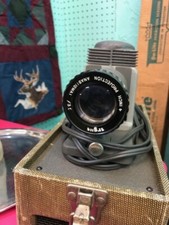 Da-Lite Projector Screen and Argus Anastigmat Slide Projector Works 