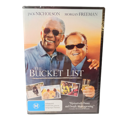 The Bucket List (DVD 2007) Adventure Comedy Drama Cancer Illness R4 Brand New