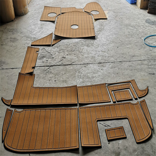 2000-2002 Rinker 232 Swim Platform Pad Boat EVA Foam Faux Teak Deck Floor Mat - Picture 12 of 24