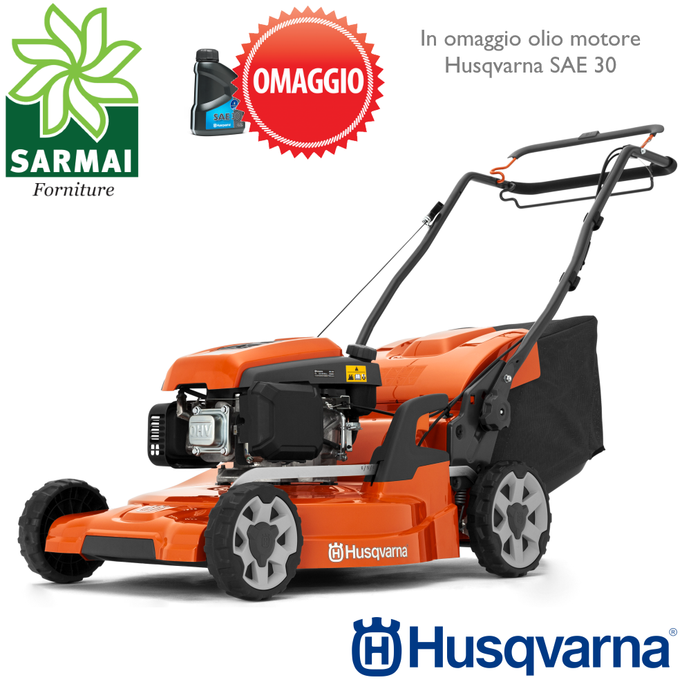 Rasaerba HUSQVARNA LC 253S tagliaerba motore 3,7 CV 166 cc semovente 53 cm