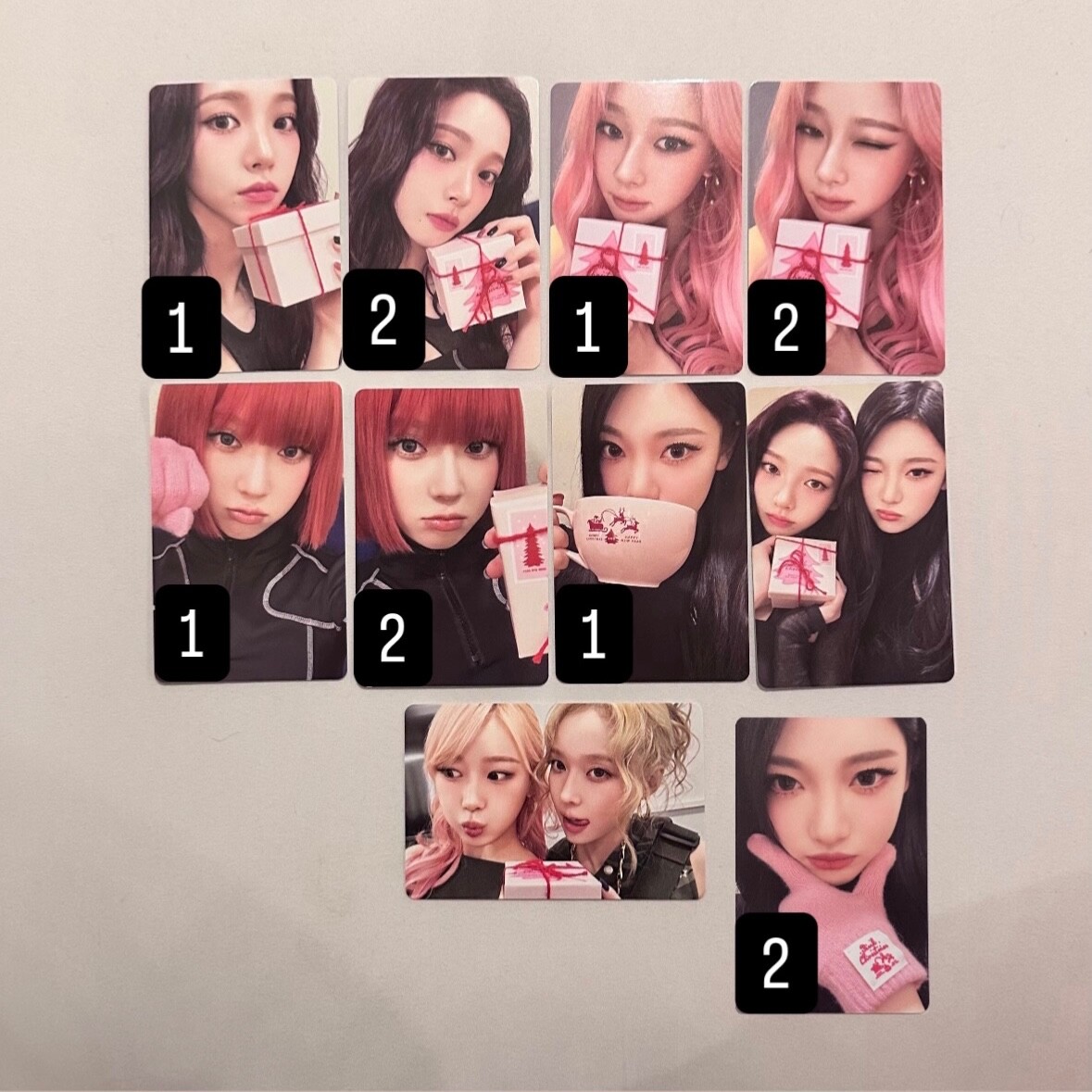Aespa 2024 Pink Christmas Karina Giselle Winter Ningning Photocard