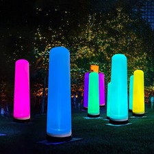 7.5ft Inflatable color-changing light-up Pillar shaped column decor