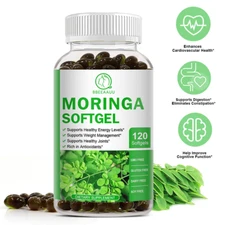 Moringa Oleifera Leaf Extract Capsules Organic Natural Dietary Supplement 120pcs