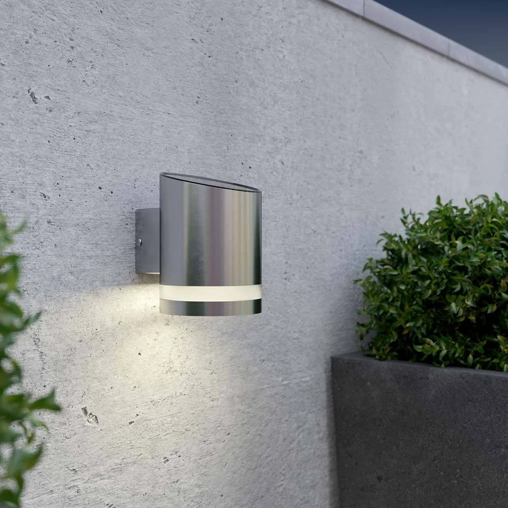 Silver solar wall on sale lights