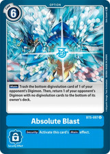 BT5-097 Absolute Blast U Blue Option 2020 TCG BT05 Battle of Omni Booster