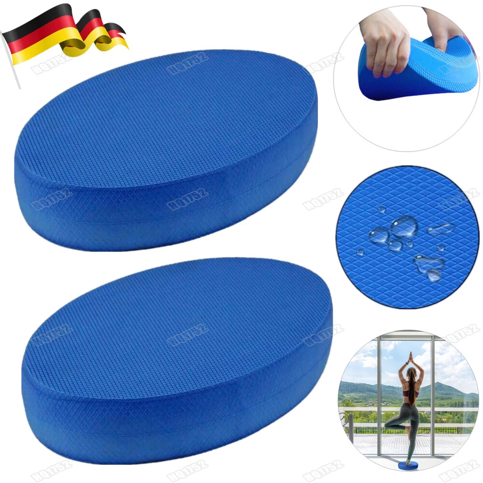 2X Balance Pad Ganzkörpertraining gelenkschonend Gleichgewicht Stabilität Blau - Bild 1 von 4