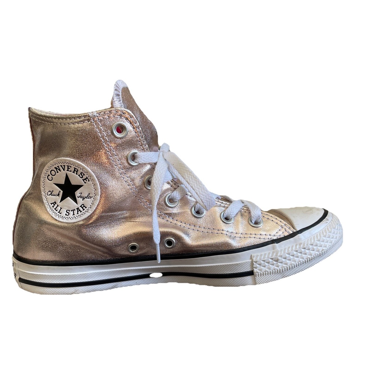 Converse Sneakers Grey And Rose Gold Converse High Tops Converse