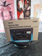 Sears Camera Model No. 198.736100 Motorized Focus-Free 35mm Vintage W Box
