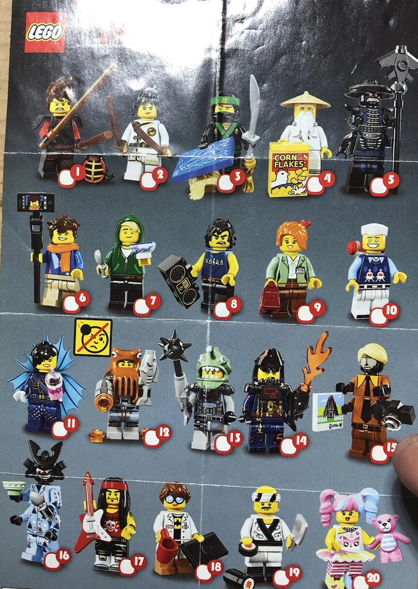 LEGO- Ninjago Movie #71019 Minifigures PICK YOUR FAVORITE NEW Resealed