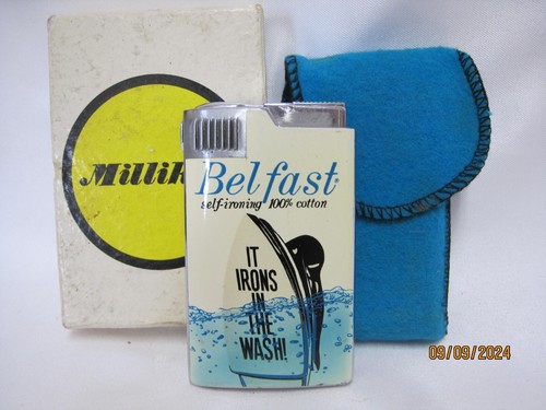 Vintage Crown Musical Deluxe Lighter Belfast Self Ironing 100% Cotton-Milliken