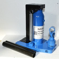 Hydraulic Machine Toe Jack Lift 2.5-5 Ton Track Lifting Jack Stand Blue New