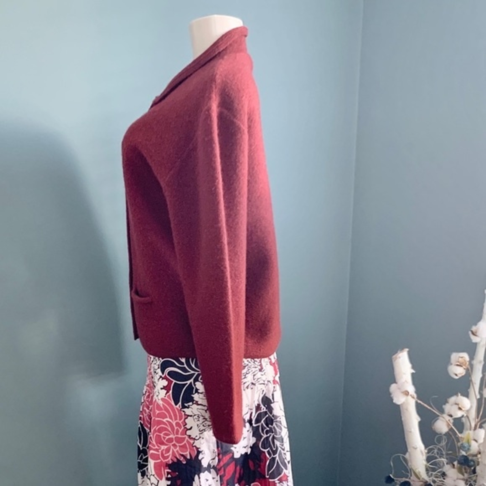 Vintage Weathervane Button Down Collared Maroon C… - image 3