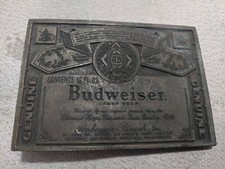 Vintage Genuine Budweiser Anheuser Bush Beer Chicago Lewis Vintage Belt Buckle