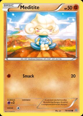 Pokemon Meditite (79/164) Primal Clash LP