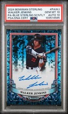 2024 BOWMAN STERLING AUTO WALKER JENKINS BLUE STERLING SCINTILLATE 10/25 POP 1