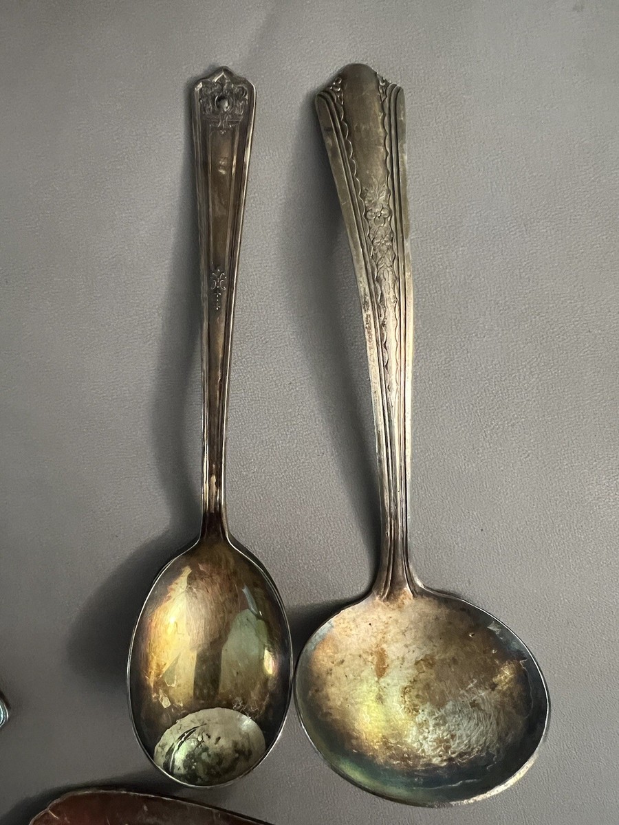 Vintage Silverplate Lot~Serving~Majestic~1847 Rogers IS~White