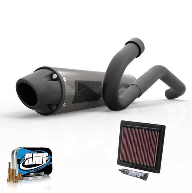HMF BLACKOUT Performance Full Exhaust + Jet Kit + K&N Polaris Predator 20032007 eBay