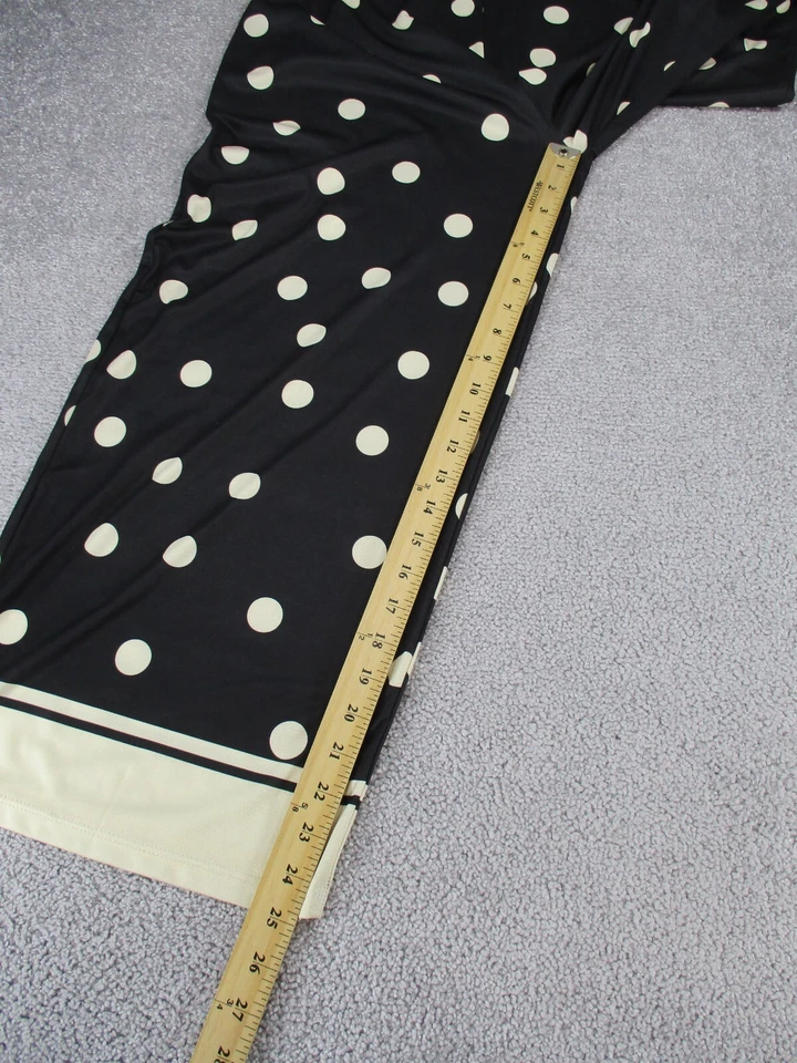 Calça social Zara feminina grande preta bege bolinhas leve perna larga NOVA - Imagem 3 de 4