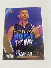 Frankie Kazarian AEW Signed 2021 Upperdeck First Edition Bronze Card # 27