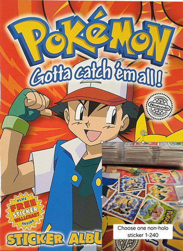 Merlin Pokemon Sticker Series 1 choose one - 240 Base 1999