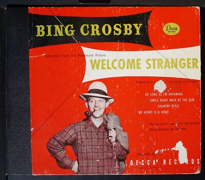 Bing Crosby - Welcome Stranger - 10'' shellac 2x78rpm Decca album A-531 (VG)