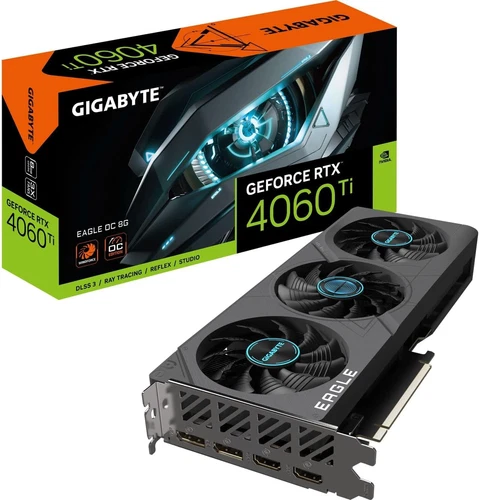 Geforce RTX 4060 TI Eagle OC 8GB Graphics Card - 8GB GDDR6 18Gbps 128Bit, PCI-E 