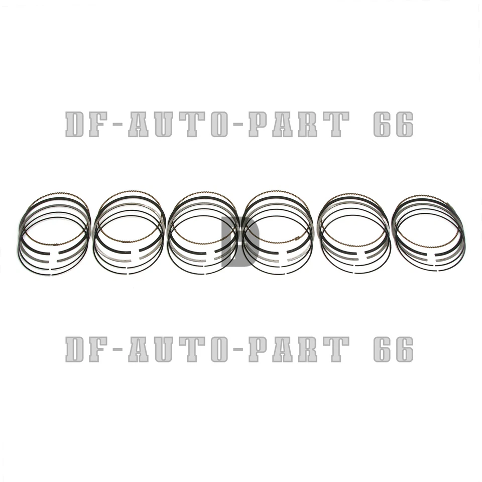 Juego de 6 anillos de pistón Mahle para Porsche 911 Carrera S Turbo 3.8 991 997 MA1 MDA Foto 4 de 4