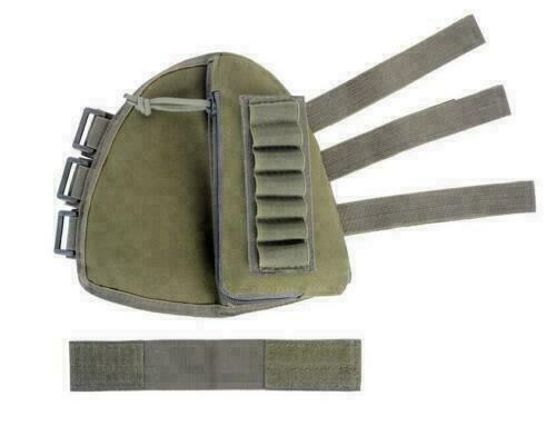 Tactical Shotgun Rifle Shell Butt Stock Ammo Holder Pouch Bag Cheek Pad Hunting - Picture 18 of 20