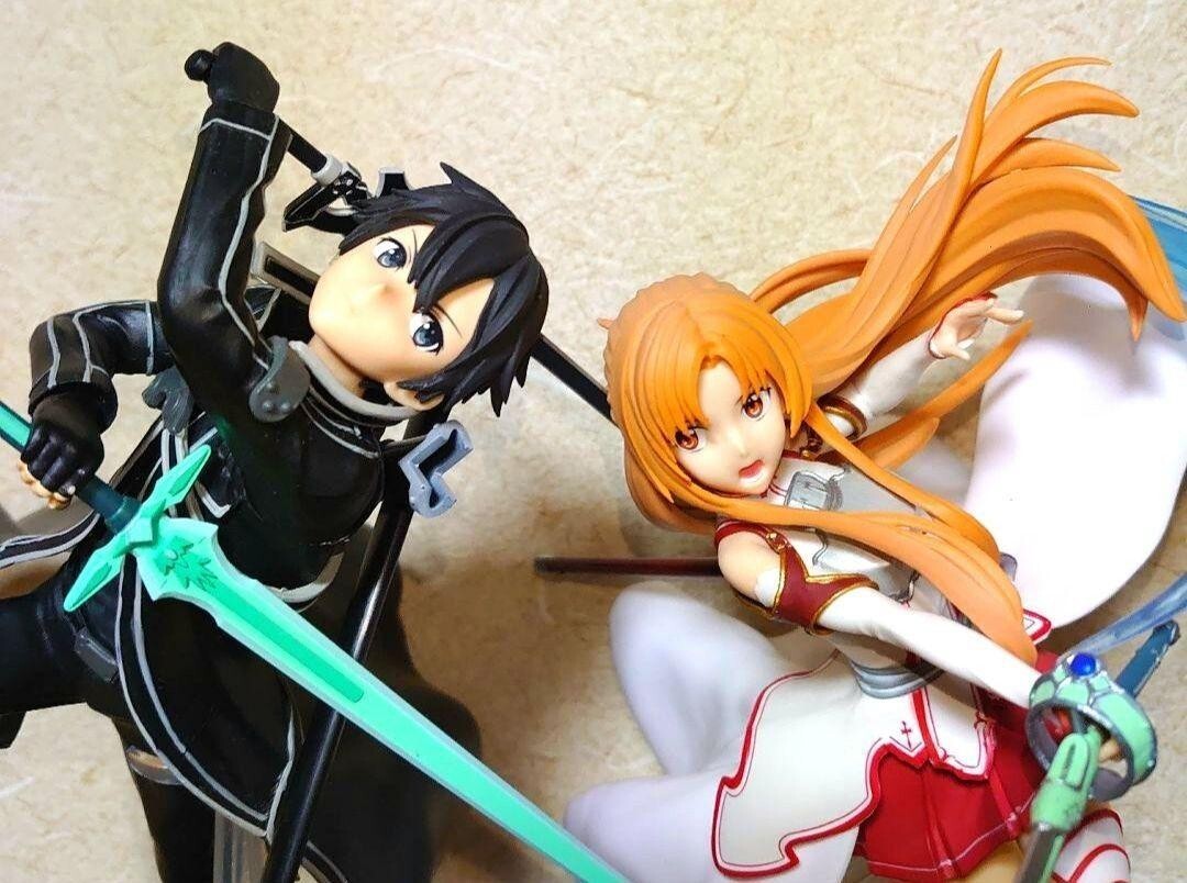 ESPRESTO est-EXTRA MOTIONS- キリト&アスナ　セット Banpresto Sword art Online Espresto est-Extra Motions Asuna
