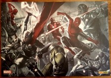 2009 POSTER GABRIELE DELL'OTTO " SECRET INVASION " THOR WOLVERINE IRON MAN 