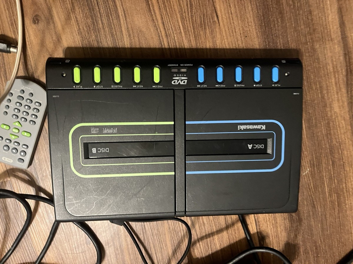 【中古】2-CHAN DVD PLAYER Kawasaki PVS2970S Twin DVD Video System 7