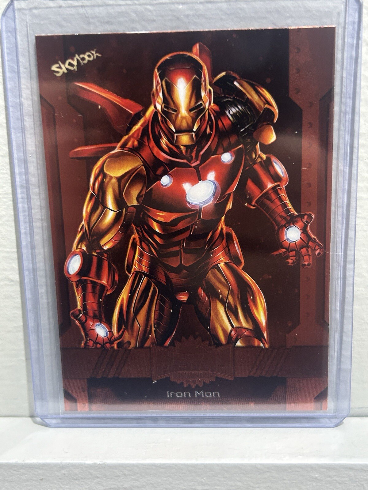 IRON MAN 2024 Skybox Marvel Metal Universe Avengers #172 Copper High Number