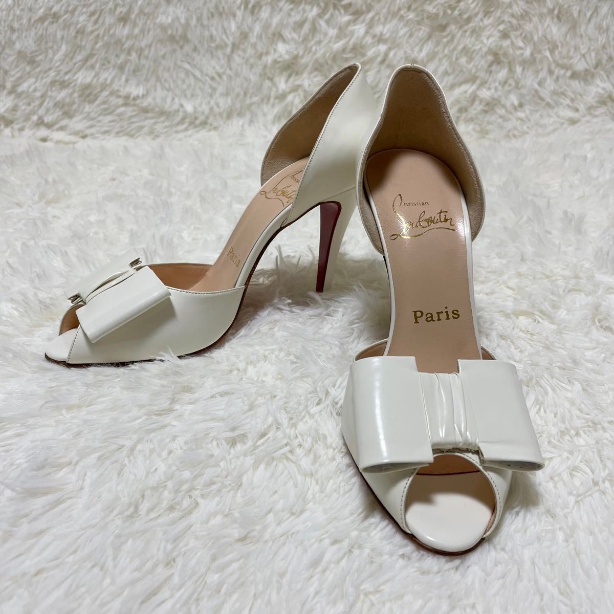 Dress White Red Bottoms Heels Christian Louboutin White Pumps With
