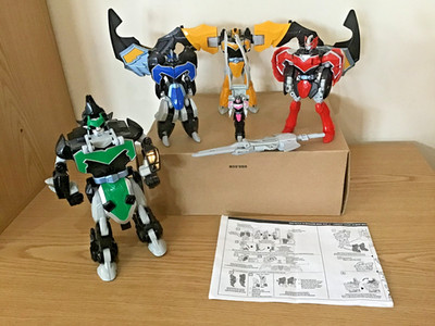 Power Rangers Mystic Force Dx Titan Megazord komplett + Waffen + Anleitung sehr guter Zustand