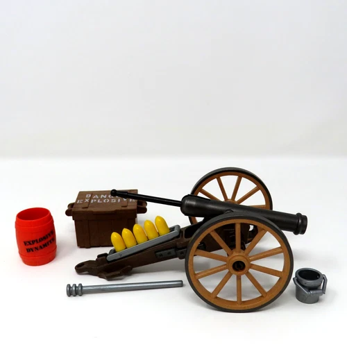 Playmobil Western Civil War Cannon Brown Vintage Collectible