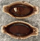 McCoy Brown 7031 Drip Small Casserole Dishes* Set of 2