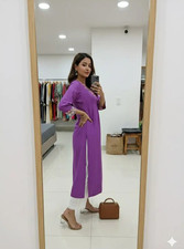 Designer Indian Ethnic Kurti Pant Set Women Office Wear Top Tunic Kurta Cord Set