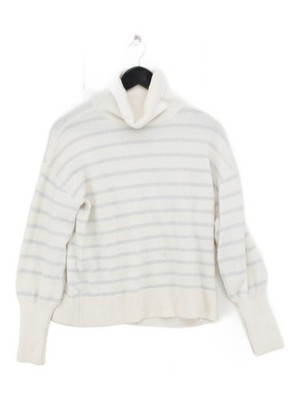Loft Damen Pullover XS Creme Acryl mit Polyester, Sonstige, Elasthan Pulli