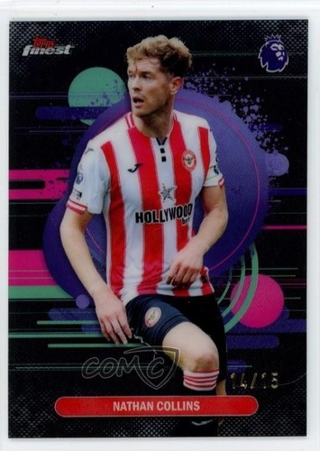 2025-26 Topps Finest Premier League Black Refractor 14/15 Nathan Collins