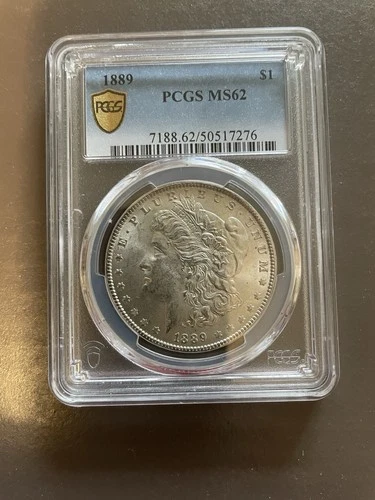 1889 P Morgan Silver MS62