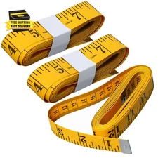 3Pcs Soft Tape Measure Double Scale Measuring Tape Body Sewing Flexible Tailor C