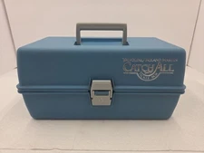 Vintage 1980s VALVOLINE /  ROLAND MARTIN CATCH ALL Plastic Tackle Box Flambeau?
