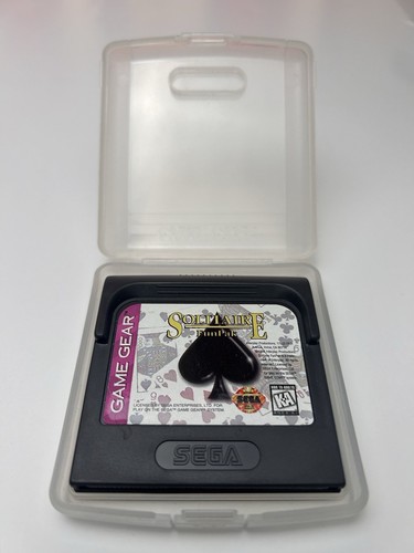 Solitaire FunPak (Sega Game Gear, 1994) - Tested - W/Case