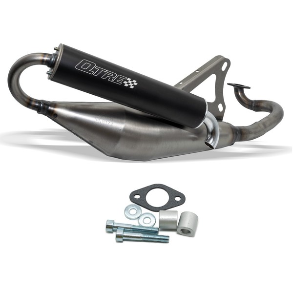 Auspuff Tecnigas Q-TRE Schwarz Mit Zulassung FüR Cpi Keeway Generic Kymco Euro 2-image