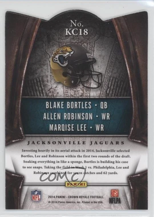 2014 Crown Royale The King's Court Green Allen Robinson Blake Bortles Rookie RC - Image 2 of 2