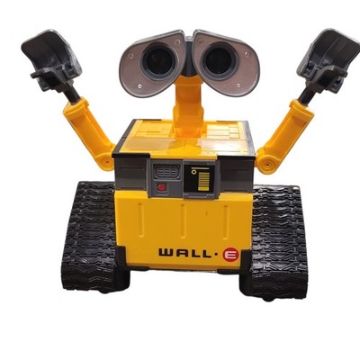 Disney Wall-E Robot Toy Yellow Plastic Figure for Kids Non working No remote